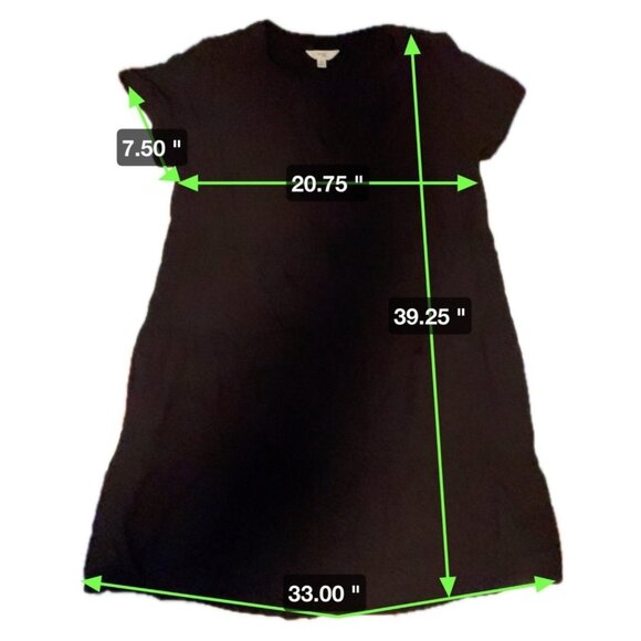 Terra & Sky NWT Black Short Sleeved Tiered Swing Dress Sz 14W - Picture 7 of 7